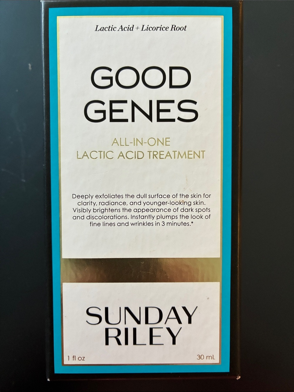 Sunday Riley Good Genes All-in-One Lactic Acid Treatment 30ml/1 oz new boxed